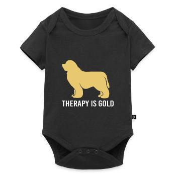 Therapy dog - Baby Premium short-sleeve bodysuit - black - Front