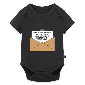 Postmark Post - Baby Premium short-sleeve bodysuit - black - Front