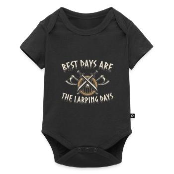 Best days are the Larping Days - LARP Gifts - Baby Premium short-sleeve bodysuit - black - Front