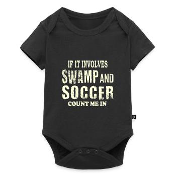 Soccer des marais - Body à manches courtes Premium Bébé - noir - Devant