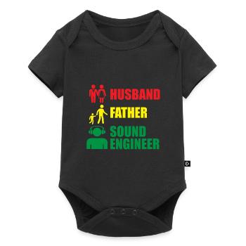 Tontechniker Sound Audio Engineer - Baby Premium Kurzarmbody - Schwarz - Vorne