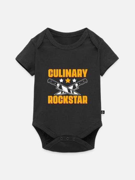 Kulinarisches, lustiges, professionelles Kochen - Baby Premium Kurzarmbody - Schwarz