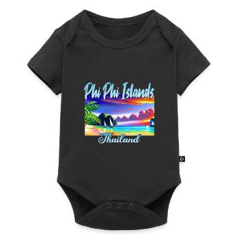 Phi Phi Island Thaïlande - Body à manches courtes Premium Bébé - noir - Devant