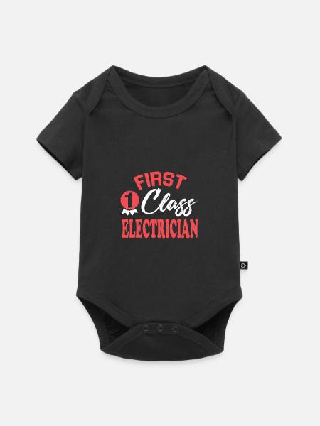 Erstklassiger Elektroniker - Baby Premium Kurzarmbody - Schwarz