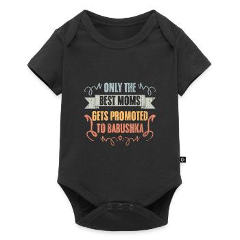 Only The Best Moms Get Promoted To Vintage Russian - Baby Premium short-sleeve bodysuit - black - Front