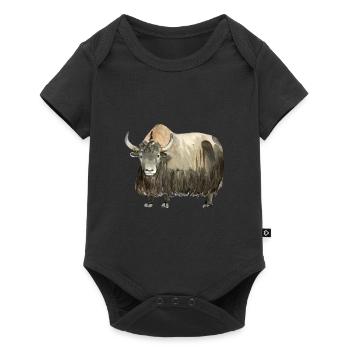 yak - Baby Premium short-sleeve bodysuit - black - Front