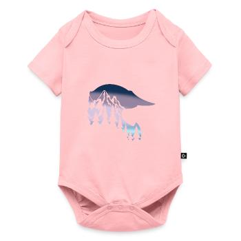 full face helmet downhill bike - Baby Premium short-sleeve bodysuit - rose - Front