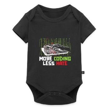 Programmierer Coder Software Entwickler - Baby Premium Kurzarmbody - Schwarz - Vorne