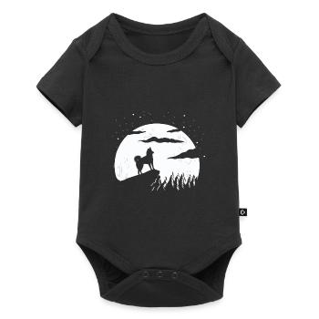 Alaskan Klee Kai - Baby Premium Kurzarmbody - Schwarz - Vorne