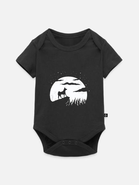 Basenji - Baby Premium Kurzarmbody - Schwarz