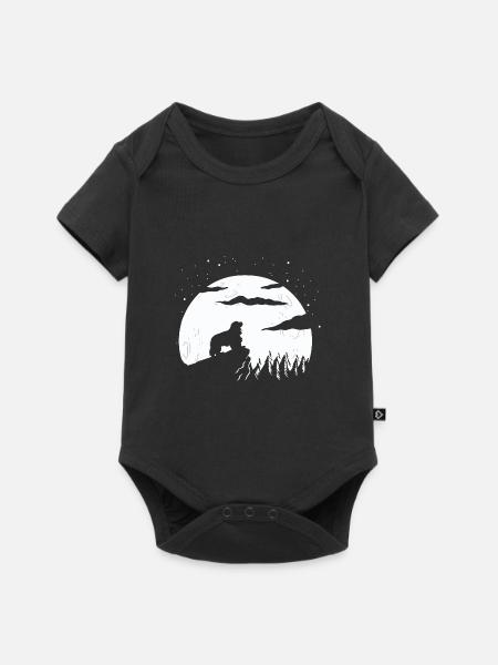 Cavalier King Charles Spaniel - Baby Premium Kurzarmbody - Schwarz