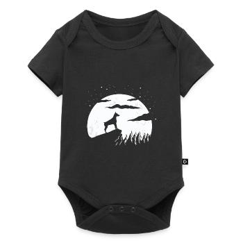 Dobermann - Baby Premium Kurzarmbody - Schwarz - Vorne