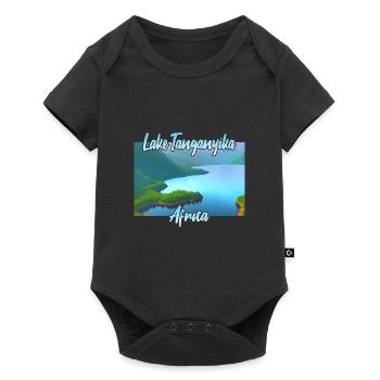 Lac tanganyika - Body à manches courtes Premium Bébé - noir - Devant