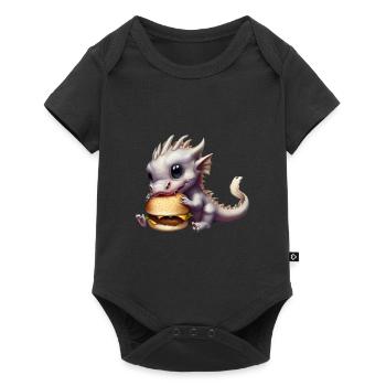 Cheeseburger Dragon - Body à manches courtes Premium Bébé - noir - Devant