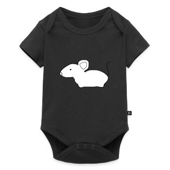 Mouse Icon Animal Cute - Baby Premium short-sleeve bodysuit - black - Front