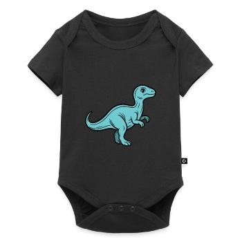 Blue Baby Dino - Dinosaur for Kids - Baby Premium short-sleeve bodysuit - black - Front