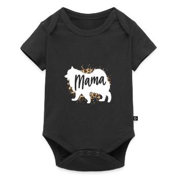 Samojede - Baby Premium Kurzarmbody - Schwarz - Vorne