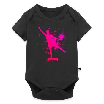 Fitness Training Aérobie Femmes Aerobic Fitness - Body à manches courtes Premium Bébé - noir - Devant