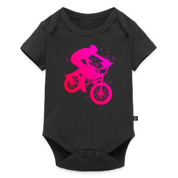 Vélo bmx bmx jeune bmx vélo vélo - Body à manches courtes Premium Bébé - noir - Devant