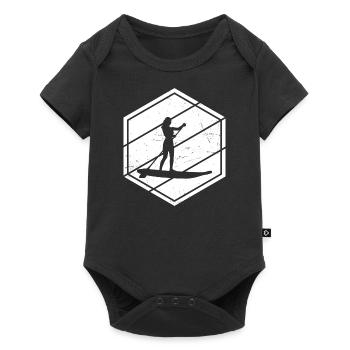 Men's Standup Paddleboard Standup Paddle - Baby Premium short-sleeve bodysuit - black - Front