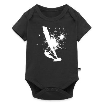 Surfing Women Windsurfer Men Surfer Windsurfing - Baby Premium short-sleeve bodysuit - black - Front