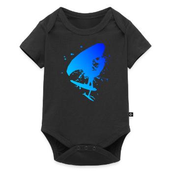 hydrofoil wingfoil Herren wingsurfen wingsurf - Baby Premium Kurzarmbody - Schwarz - Vorne