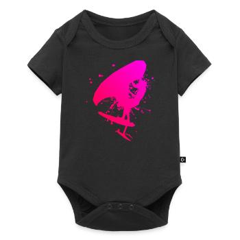 Men foilwing hydrofoil wingsurf wingsurf - Baby Premium short-sleeve bodysuit - black - Front