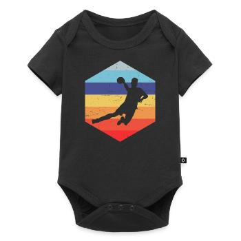 Joueurs de handball Joueurs de handball Joueurs de handball - Body à manches courtes Premium Bébé - noir - Devant