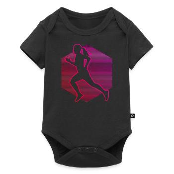 Course de fond Course à pied Jogging - Body à manches courtes Premium Bébé - noir - Devant