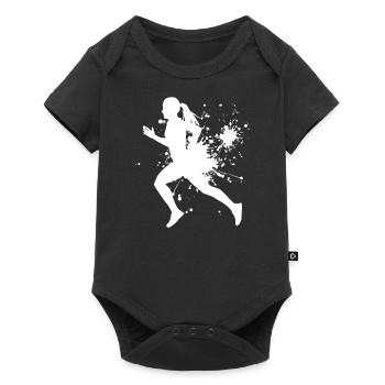 Fitness Cross Country Running Jogging Laufen - Baby Premium short-sleeve bodysuit - black - Front