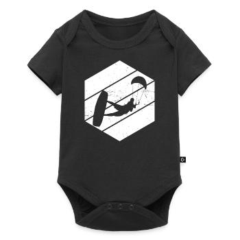 Kitesurf Femmes Kitesurf Kitesurf Kitesurf Kitesurf - Body à manches courtes Premium Bébé - noir - Devant