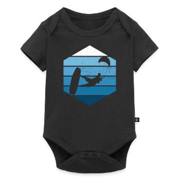 Kitesurfeuse Femmes Kitesurf Kitesurf Kitesurf Kitesurf - Body à manches courtes Premium Bébé - noir - Devant