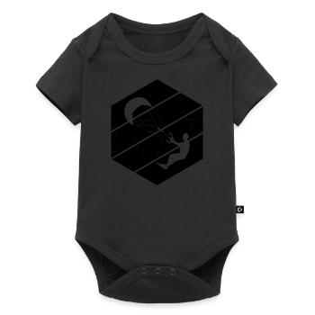 Kitesurf Femmes Kitesurf Kitesurfer Kite - Body à manches courtes Premium Bébé - noir - Devant