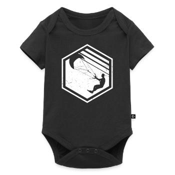 Kitesurfers Men Kitesurfing Kiting Kitesurfing - Baby Premium short-sleeve bodysuit - black - Front