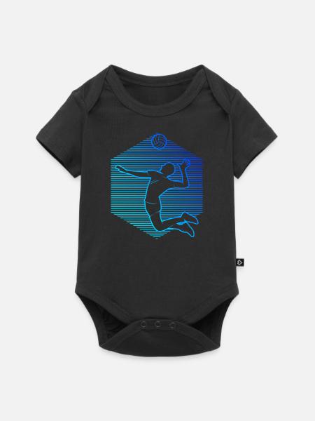 Volley-ball Volleyeur Volley Beach Volley - Body à manches courtes Premium Bébé - noir