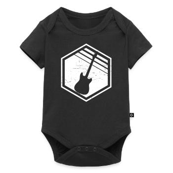 Guitare Guitariste Guitare Hommes Guitare Femmes Guitare Joue - Body à manches courtes Premium Bébé - noir - Devant