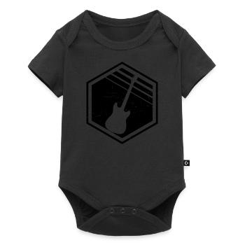 Guitariste Femme Guitare Guitare Hommes Gitarris - Body à manches courtes Premium Bébé - noir - Devant