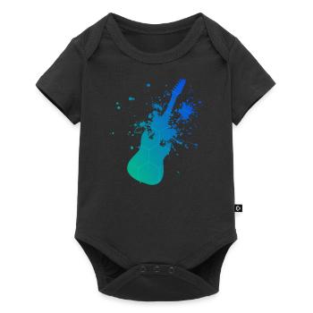 Guitariste Homme Guitare Guitare Femme Guitare Joue - Body à manches courtes Premium Bébé - noir - Devant