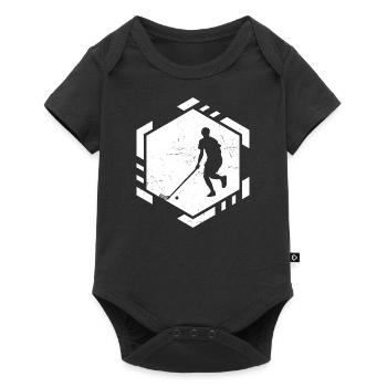 Men's Salibandy Floorball Play Innebandy - Baby Premium short-sleeve bodysuit - black - Front