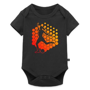 Footballer Men's Football Player Football - Baby Premium short-sleeve bodysuit - black - Front
