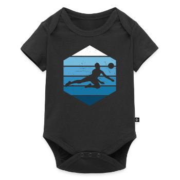 Jeux de volleyball Joueuses de volleyball féminin - Body à manches courtes Premium Bébé - noir - Devant