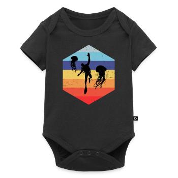 Scuba Diver Free Dive Diver Femmes - Body à manches courtes Premium Bébé - noir - Devant