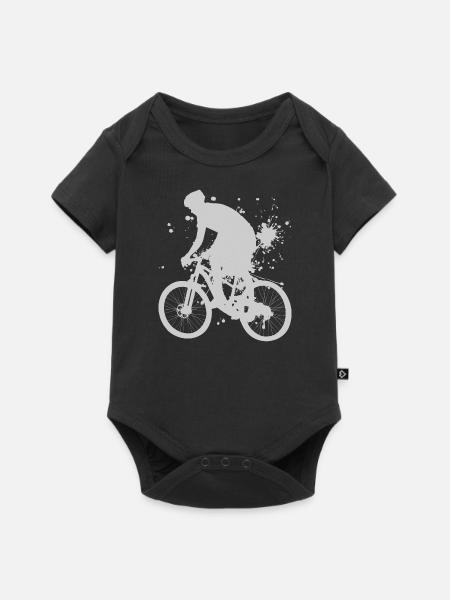 Ciclismo Mountain Bike Bicicleta Hombre Ciclismo MTB - Body de manga corta para bebés Premium  - negro