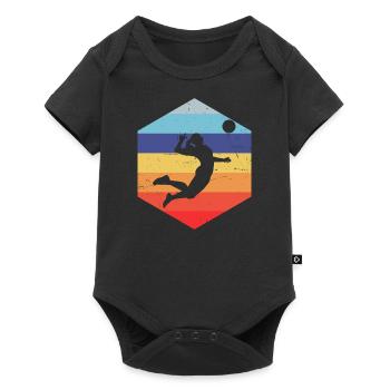 Volleyball players Women's Volley volleyball players - Baby Premium short-sleeve bodysuit - black - Front