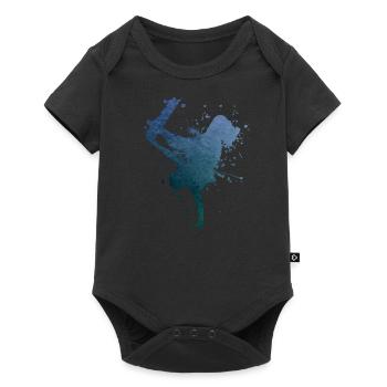 Skater Skateboarder Skateboard Femmes Patinage - Body à manches courtes Premium Bébé - noir - Devant