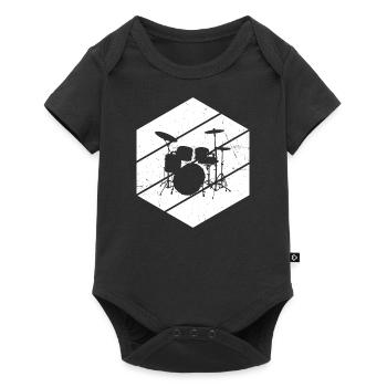 Drum Kit Percussionist Drums Women - Baby Premium short-sleeve bodysuit - black - Front