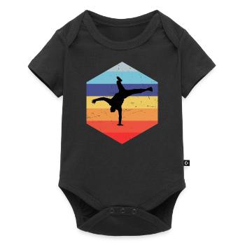 Breakdance Bgirl Bboy Break Dance pour hommes - Body à manches courtes Premium Bébé - noir - Devant
