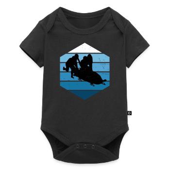 Bobsleigh Femmes Bobsleigh Piste Bobsleigh Ride - Body à manches courtes Premium Bébé - noir - Devant