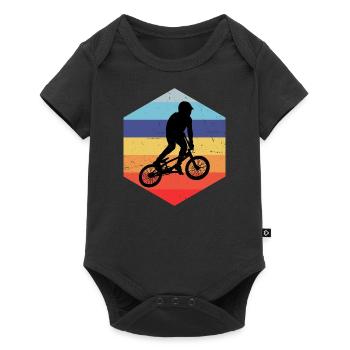 Hommes Femmes BMX Garçons Cyclisme Vélo BMX Vélo - Body à manches courtes Premium Bébé - noir - Devant