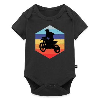 Motocross Femmes Dirtbike Supermoto Dirt Bike - Body à manches courtes Premium Bébé - noir - Devant